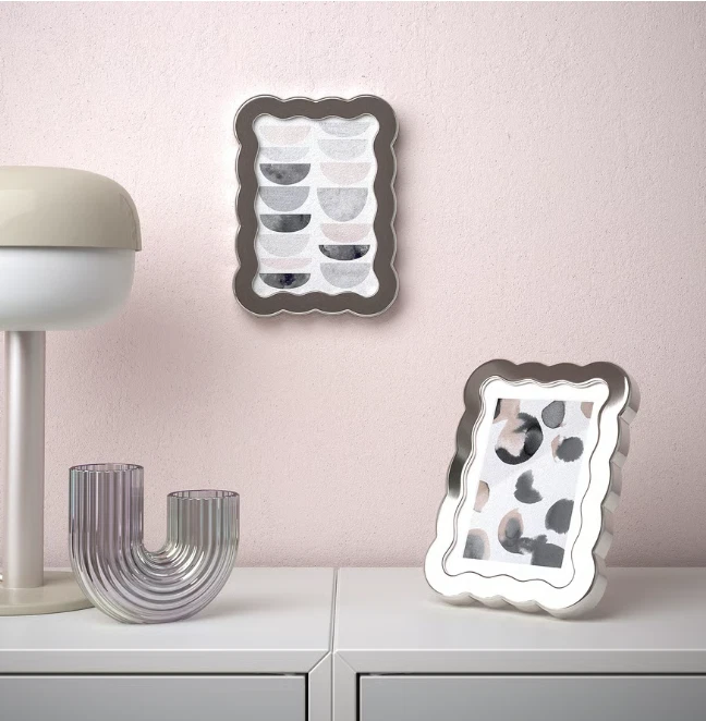 Marco de fotos IKEA PARLHAGTORN color plata 5x7" 13x18 cm NUEVO Foto 3 de 4