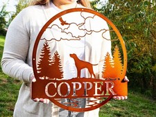 Custom Dog Decor  Metal Dog Sign  Dog Lovers Wall Art  Indoor Outdoor Decor