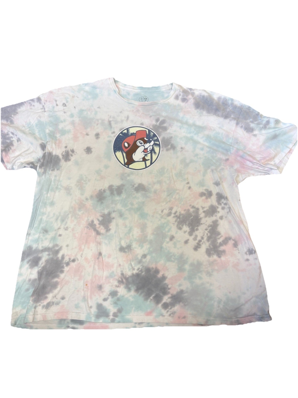 Buc-ees Tie Dye T Shirt 3XL Gone To Bucees Truck Surf Shop Pastel Graphic Tee 3X