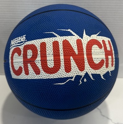 VTG 1990s Spalding Nestle Crunch NBA Blue Outdoor Basketball Promo David Stern 