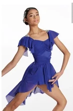 Weissman Showtime Blue 16224 Hi Low Lyrical Costume XLC