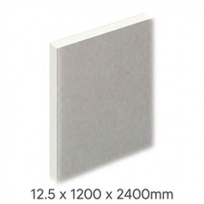 12.5mm Plasterboard 2400 x 1200mm - Square Edge Gypsum Drywall Wall Ceiling Boar