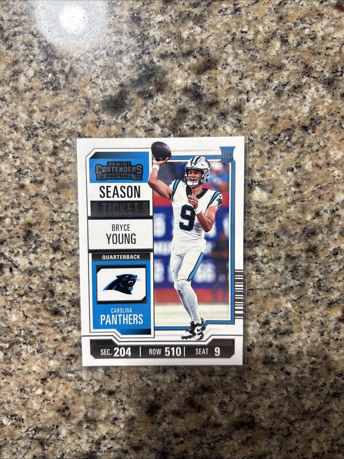 PANTHERS 2023 Panini Contenders - Season Ticket Bryce Young #15 (RC)