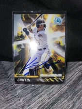 Konnor Griffin Signed 2024 Bowman Plasma Power Insert Auto Pittsburgh Pirates