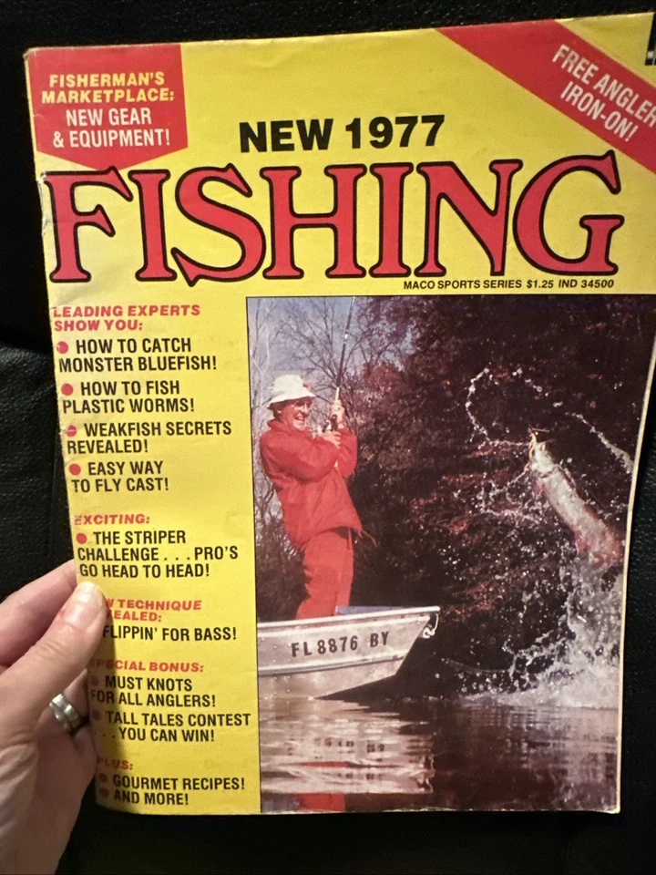 Lot of 3- 2 1977(8) Fishing Facts Magazines & 1 -1977 Fishing Magazine W/Iron On - Image 4 of 4