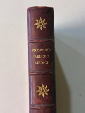 Sir Thomas Browne Religio Medici Christian Morals Macmillan London 1926 Leather