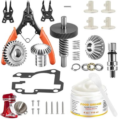 Worm Gear Kit for Kitchenaid/Whirl-Pool 5QT & 6QT Stand Mixer, Replaces 9706529