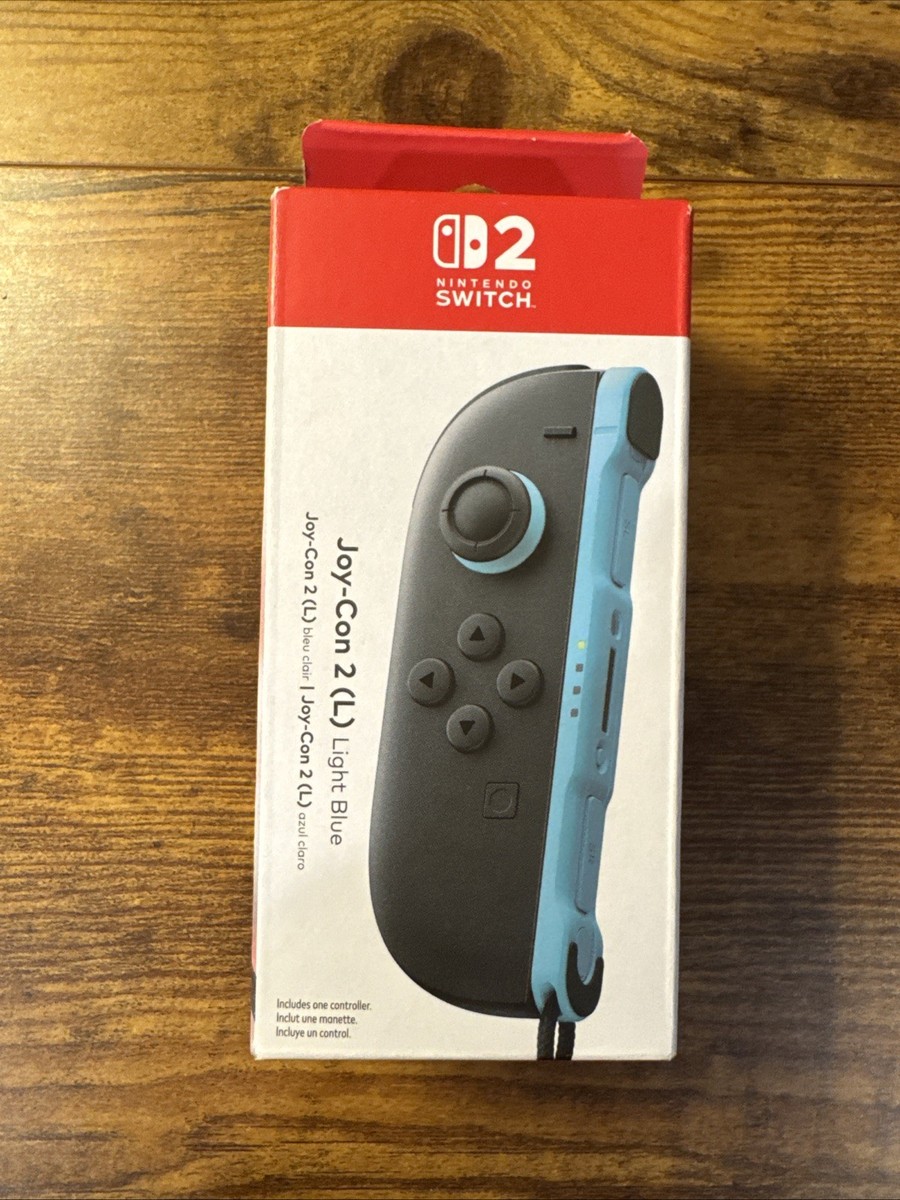 Nintendo Switch Joy-Con Joycon 2 Controller Light Blue Left L OEM
