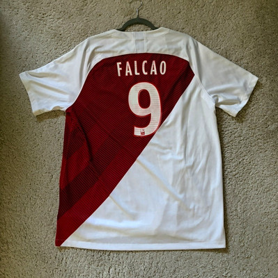 AS Monaco 18/19 Home Nike XL Falcao #9 Kit Original Trikot