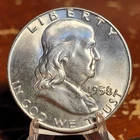 1958-D  90% Silver  Franklin Half Dollar BU Condition