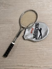 Slazenger Plus Squash Racket 4 1/4 Grip Vintage Made In England w/ Cover