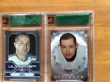 glenn hall 6 hockey card Itg base 07/30 22/90 Jersey 14 21 22/24 with Bobby Hull