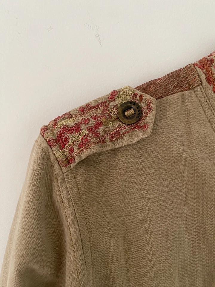 Da-Nang Silk Jacket with Embroidered Golden Moon - XS - Image 3 of 4