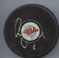 ANDY GREENE SIGNED NEW JERSEY DEVILS HOCKEY PUCK w/ COA