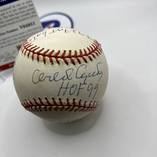 Orlando Cepeda Signed ONL Baseball 18 Stat Inscriptions PSA/DNA Autograph - Picture 8 of 10