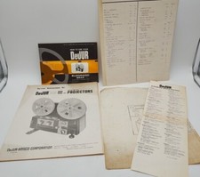 DeJur Model 86 86 AZ Dual 8mm Projectors Service  Repair Manual Original Set