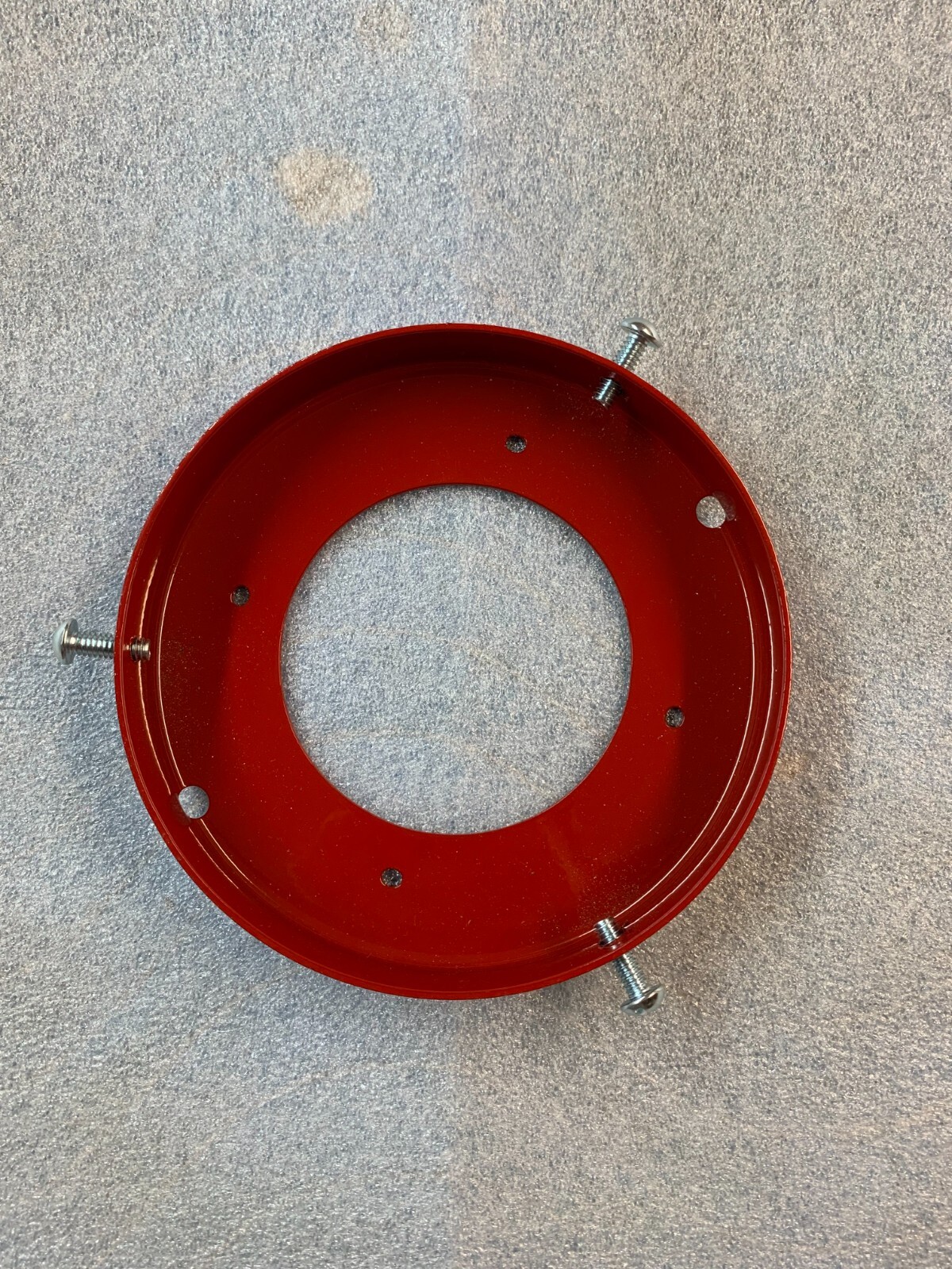 New 6" Steel Powder Coated Red Gas Pump Globe Ring Globe Holder Made in