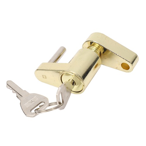 Trailer Tongue Coupler Lock Heavy Duty Anti Theft Versatile Coupler Lock Gold - Picture 13 of 23