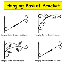 2 X Wall Hanging Brackets Plant Basket Wall Hanging Décor Plants Bracket 