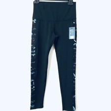 BSP Better Sports Performance Womens Athletic Yoga Fitted Leggings Size M Black