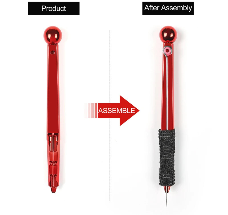 Hand Poke Pen Stick Tool Tattoo Needle Holder Pigment Glover Grommet Bandage Kit