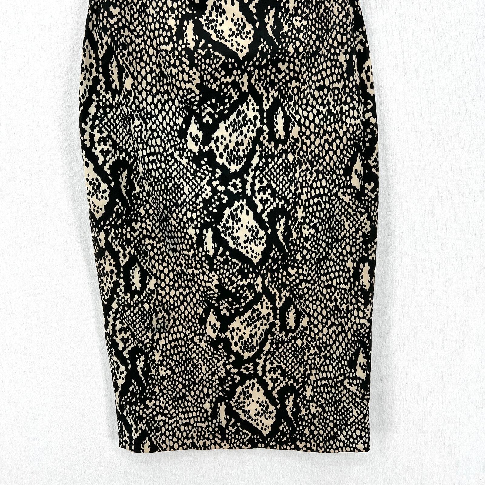 KAREN MILLEN Python Printed Halter Sheath Dress W… - image 5