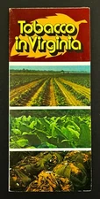 1973 Virginia Tobacco Industry Vintage Travel History Brochure Statistics Folder