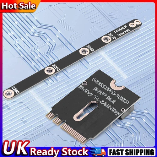 M.2 A+E To NVME SSD Adapter PCI-E 4.0 Adapter with Bracket M2 WIFI Interface Hot