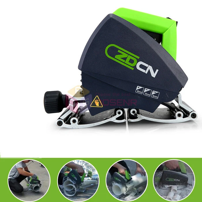 110V Electric Steel Pipe Cutter Handheld Round Pipe Cutting Machine 15 220mm