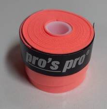 1 OVERGRIP PRO'S PRO SUPER TACKY 0,50mm RACCHETTONE BEACH TENNIS COLORE ROSSO