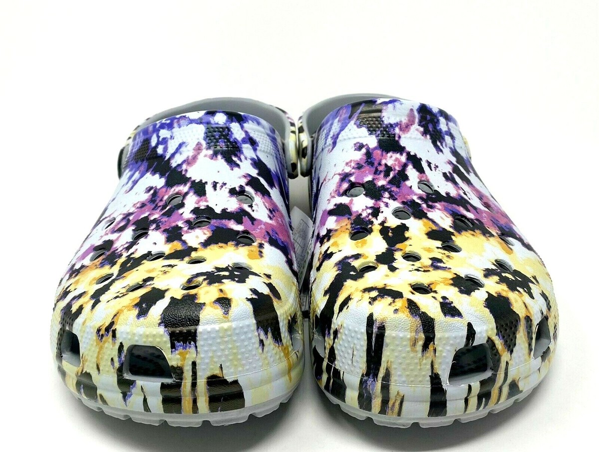 Crocs Classic Tie Dye Mania Clogs Mens Size 10, 13 NEW UK