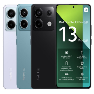 Xiaomi Redmi Note 13 Pro 5G 8GB+256GB Smartphone 6,67  AMOLED 200MP 5100mAh NFC