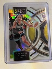 CHENNEDY CARTER 2024 Panini Select WNBA Premier Level WHITE Prizm # 92/99
