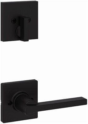 Kwikset Casey Lever Single Cylinder Interior Pack Matte Black 971CSLSQT514 #8gy