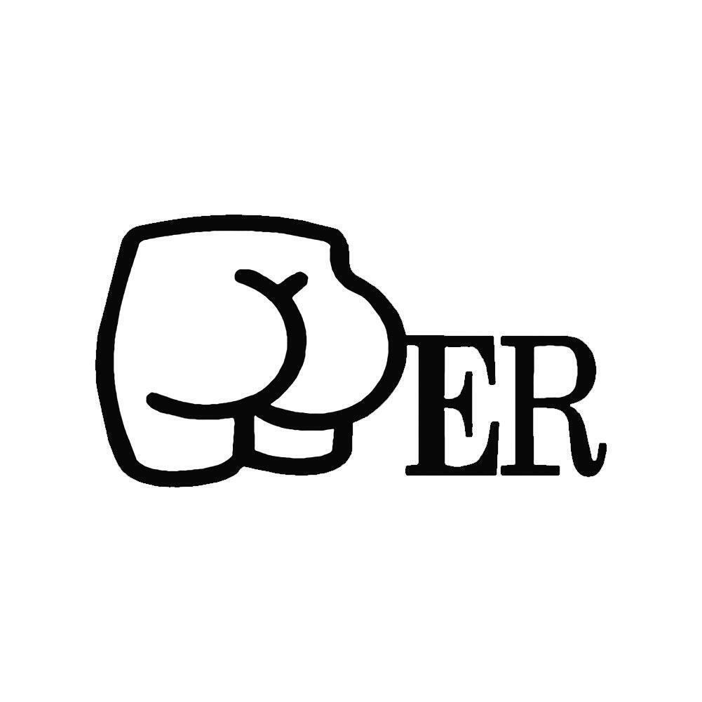 BUTTer Decal For Butter Dish Funny Butt ER Joke Kitchen 2024 Vinyl NEW