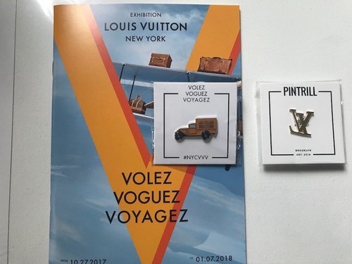 Pintrill Virgil Abloh Pin and LV Truck Logo Volez Voguez Voyagez Pin  Vuitton | eBay