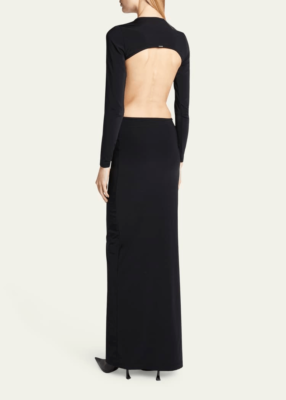chinese dress ladies Balenciaga Hoodie Maxi Dress