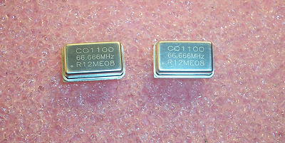 QTY (25) 66.666MHz FULL SIZE OSCILLATORS 5V TTL CO1100-66.666M RALTRON 1 TUBE