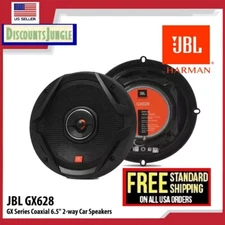 JBL GX628 pair GX Series 6.5" 180W Peak Power 2-Way Coaxial Car Speakers GTO629