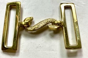 CIVIL WAR US UNION CS CONFEDERATE BELT BUCKLE, SNAKE BUCKLE