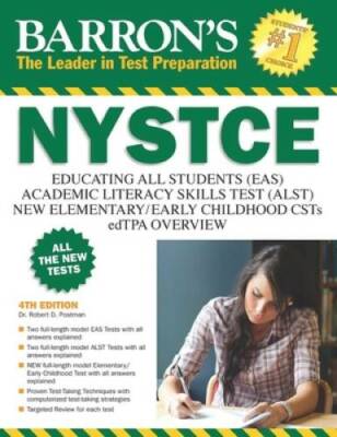 Barron's NYSTCE, 4th Edition: EAS / ALST / CSTs / edTPA - Paperback - GOOD