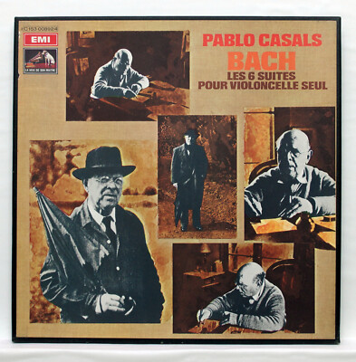 PABLO CASALS - JS BACH the 6 suites for cello solo EMI 3xLPs box EX++ ...