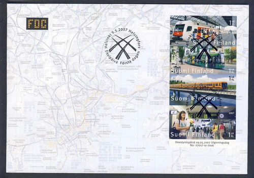 Finland FDC 2007 Railway