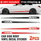 <!--F#f_0-->2Pcs Long Stripe Decals Graphics Car Side Body Vinyl Decal Sticker Racing Sports<!--F/-->