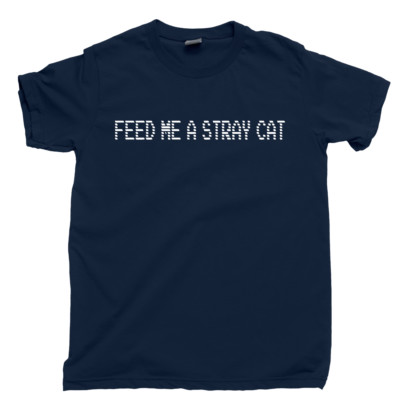 Feed Me A Stray Cat T Shirt Return Some Videotapes American Psycho Dorsia  Tee