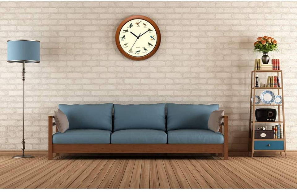 Benail Singing Bird Wall Clock 12 Inch with New Design of the Bird