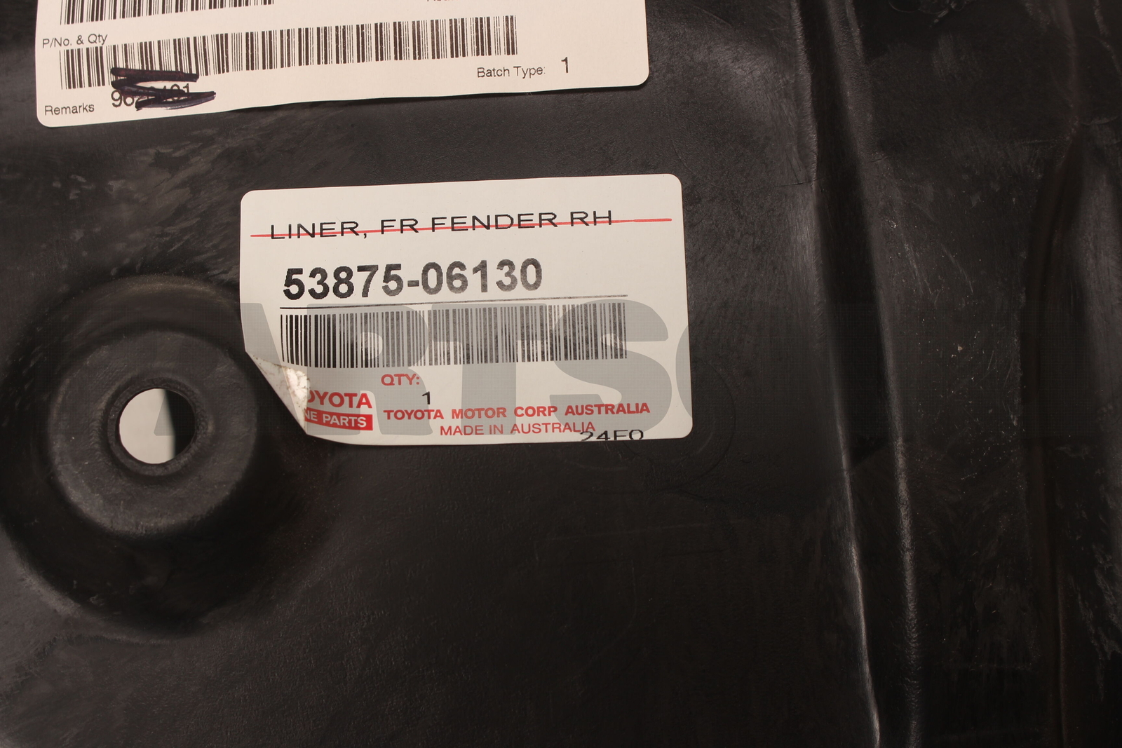 5387506130 Genuine Toyota LINER, FRONT FENDER, RH 53875-06130 | eBay