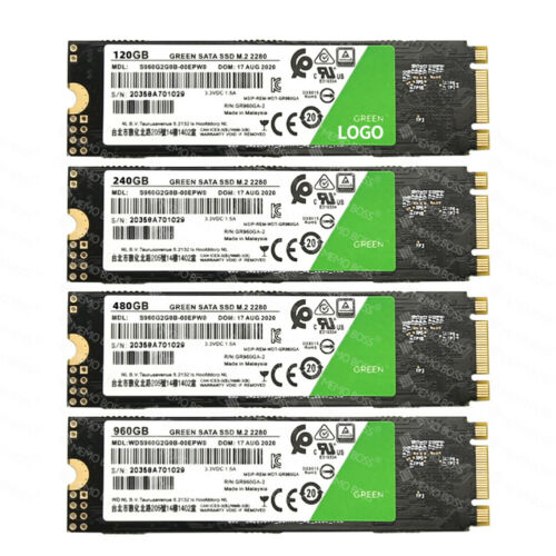 M.2 SATA NGFF Internal SSD 120GB 240GB 480GB 960GB 2280 Solid State Hard Drives - Afbeelding 1 van 11