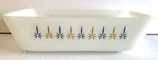 Vintage Anchor Hocking #441 1 Quart Fire King Atomic Star Casserole Dish