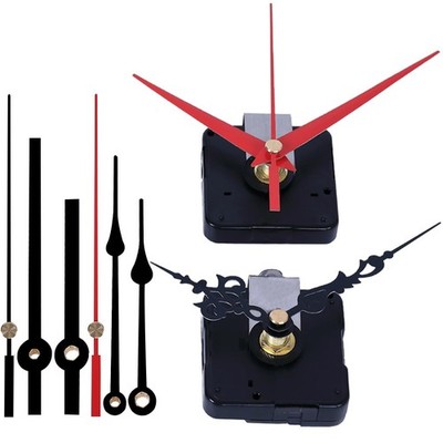 EMOON 2 Pack Silent Sweep Quartz Clock Movement Mechanism with 4 Hands, DIY R...
